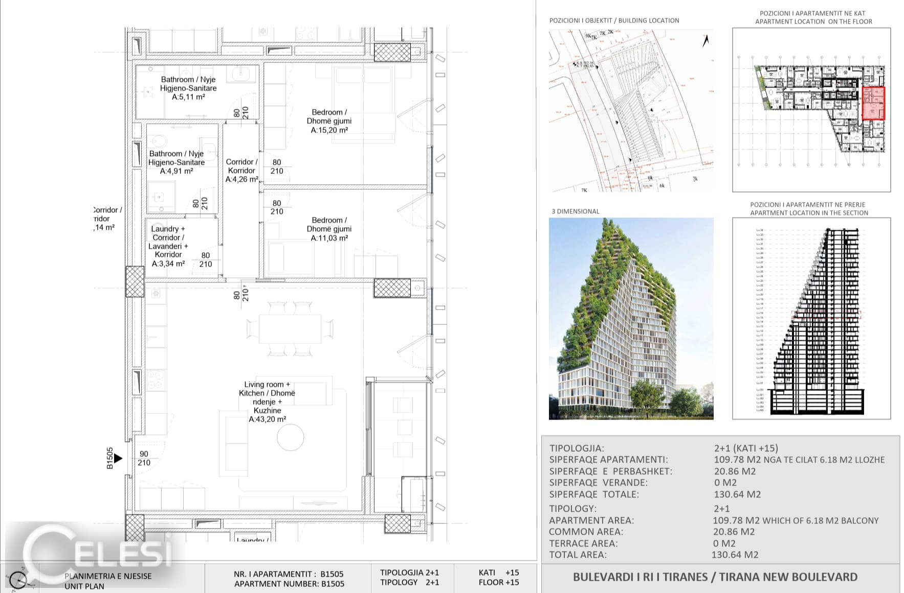Apartament në shitje, New Boulevard Tower — foto 2