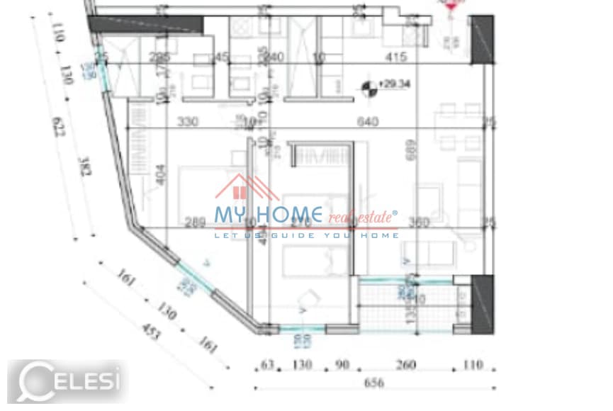 Apartament 1+1 në shitje, Shqiponja Square Building — foto 4